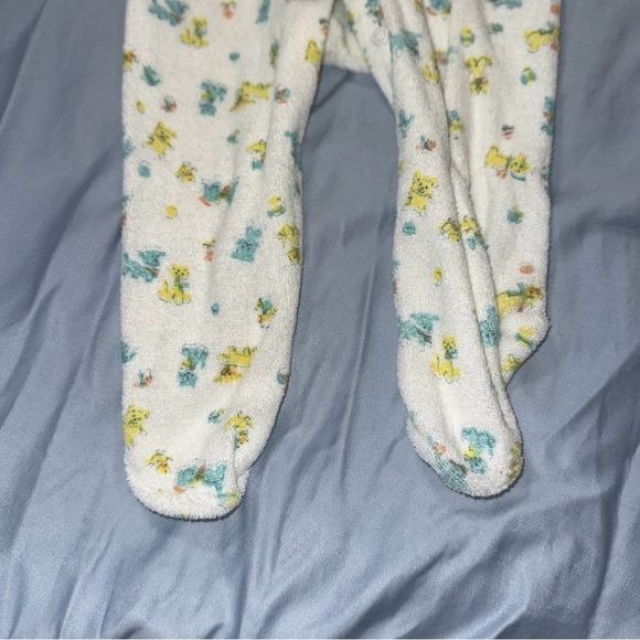 Vintage Baby Terry Cloth Sleeper, Dogs, 1980s Romper, Sz 3m boy or girl​ - Picture 2 of 6